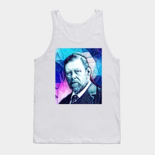 Bram Stoker Snowy Portrait | Bram Stoker Artwork 6 Tank Top